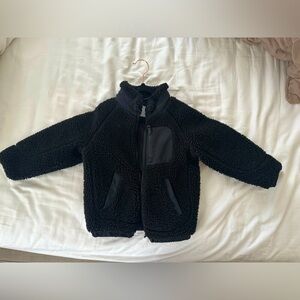 Zara’s shearling boys jacket as 3-4 yrs